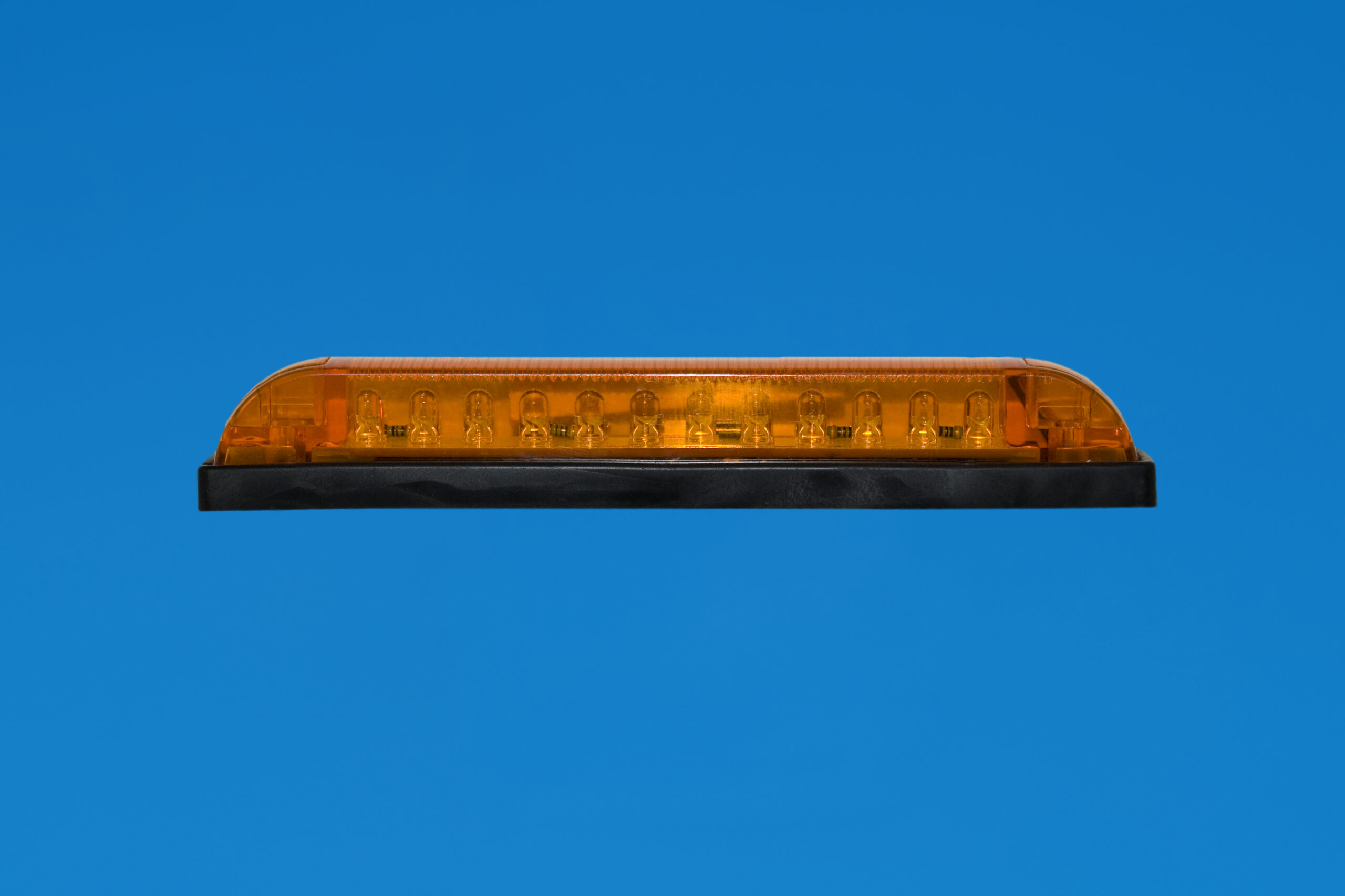 LED 6" Strip Light - Waterproof - Amber Lens - Amber LEDs - 12V