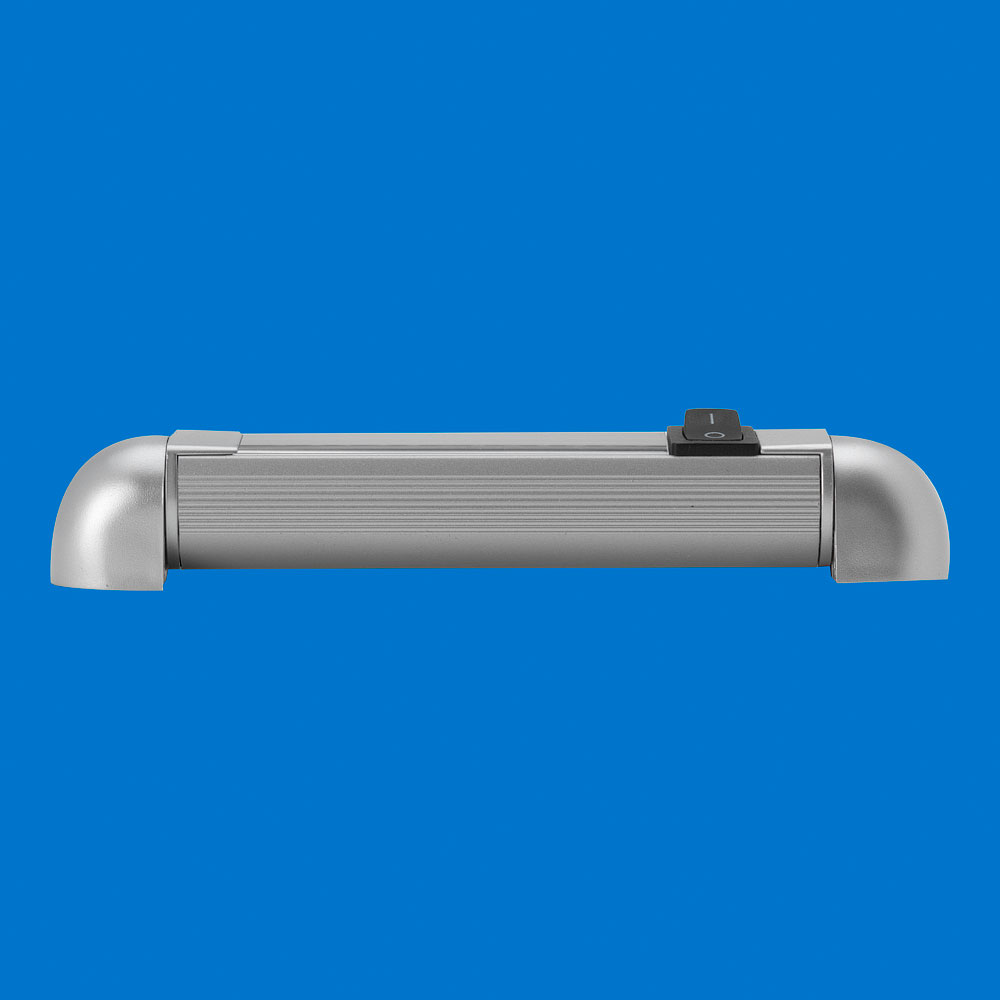 LED 6" Rail Light - Silver Surround - Cool White LEDs - 12V - Image 3