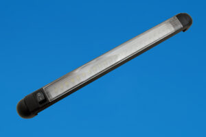 LED 12" Rail Light - Black Surround - Cool White LEDs - 24V